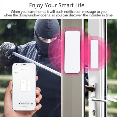  Smart security Door/Window motion Sensor with Alarm and Alert System 