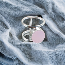 Rose Chalcedony Gemstone 925 Sterling Silver Ring Handmade Jewelry Ring Gift