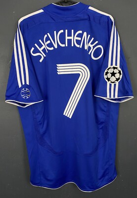 Chelsea FC  サッカーシャツ Lサイズ MENS FC CHELSEA 2006/2008 UEFA SHEVCHENKO #7 SOCCER FOOTBALL SHIRT