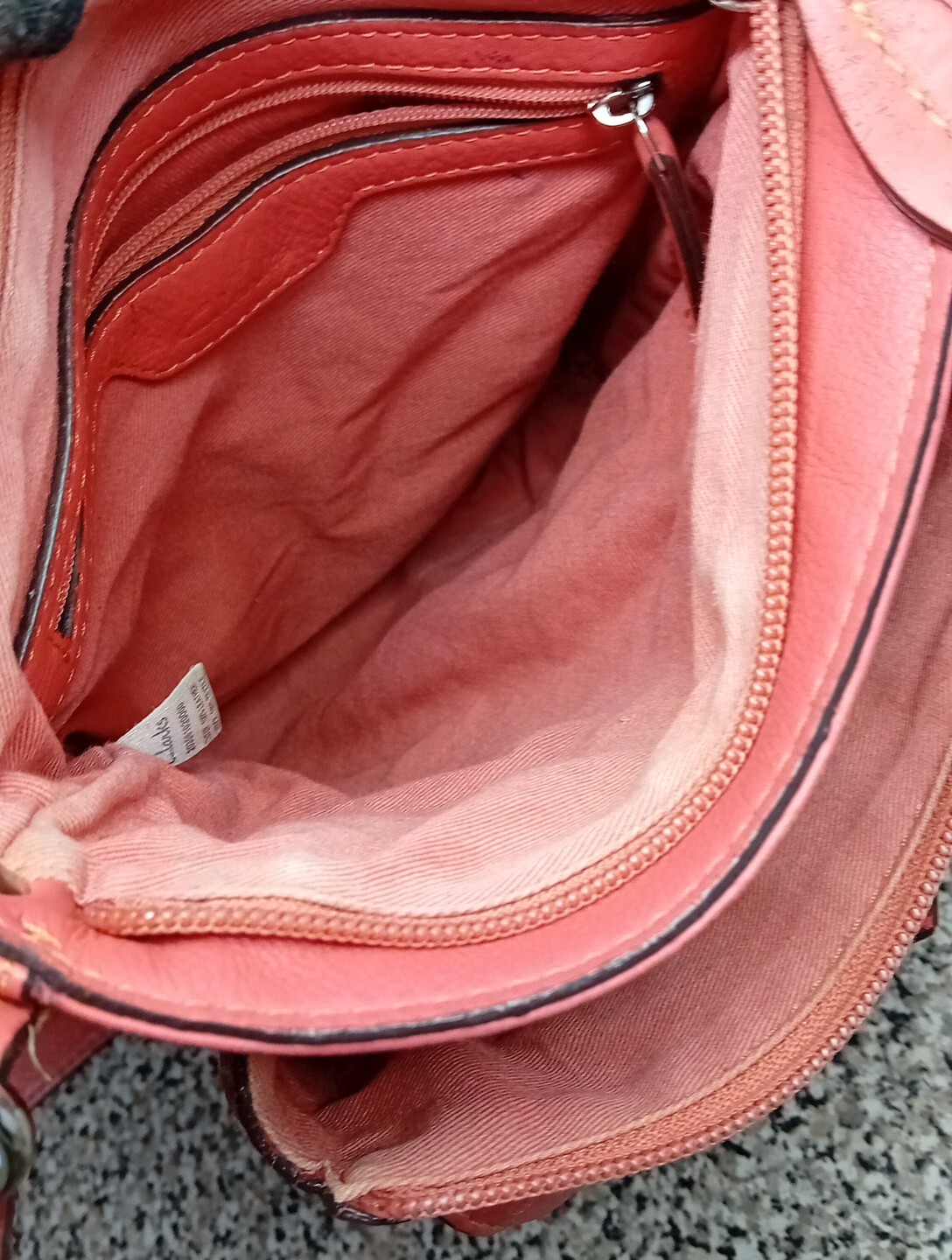 Clarks Leather Cross Body Shoulder Bag Multi Pocket Messenger Bag eBay