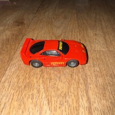 Vintage Tyco Red Ferrari F40 HO Slot Car Run