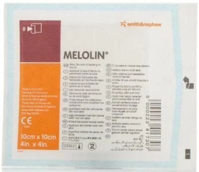 Melolin Pad Dressing 10x10cm Pack of 5, 10, 20, 50 or 100 Low-Adherent Sterile