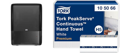 Tork 552538 PeakServe Mini Continuous Hand Towel Dispenser Black - New in Box
