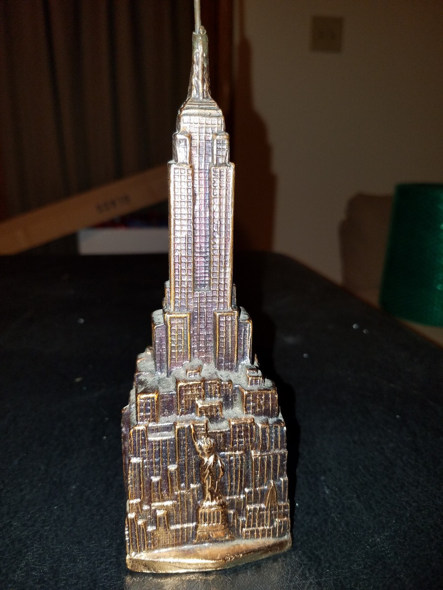 Vintage Pot White Metal Empire State Building Bank | eBay Vintage Pot White Metal Empire State Building Bank | eBay