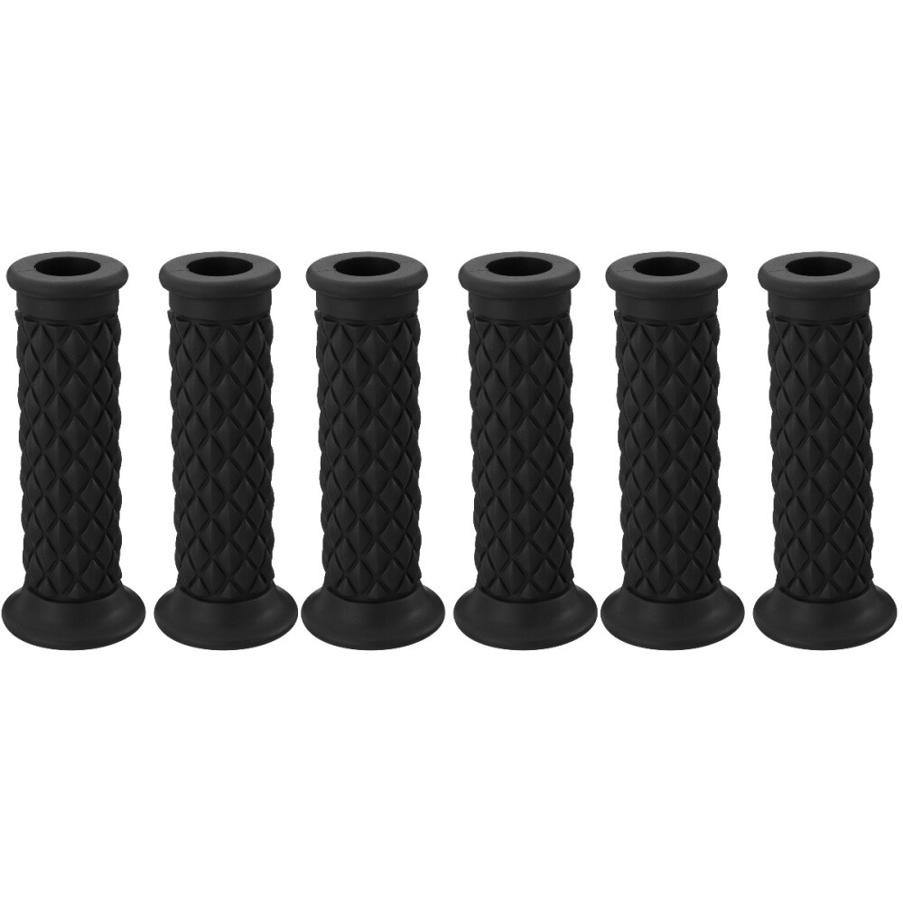 3 Pairs Motorcycle Handlebar Rubber Grips Vintage Bike Handles