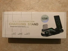 6 in 1 Multu-function Charge Stand, 10W for iPhone/MicroUSB phones/Type-C phones