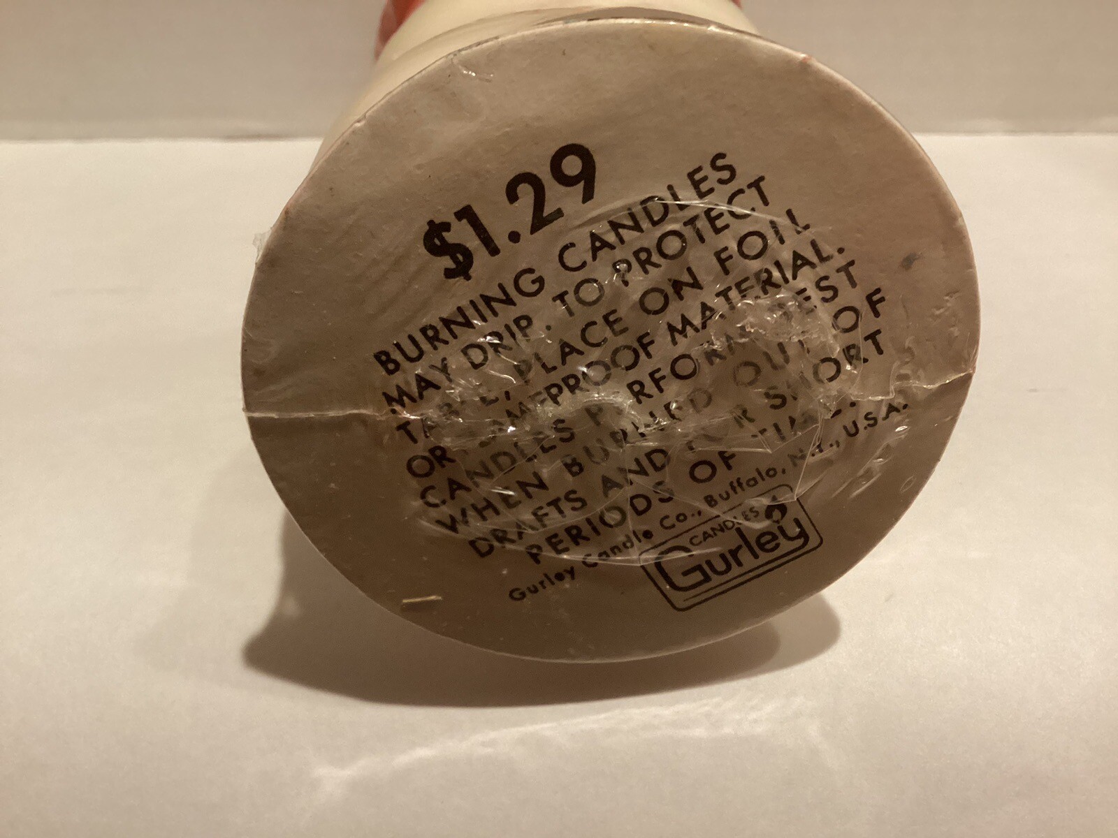 Gurley Christmas Snowman Large Wax Candle Vintage 7" Candle eBay