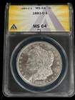 1883-O Morgan Silver Dollar ANACS MS 64 PL. PROOF LIKE!