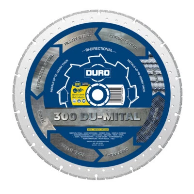 Duro Metal Diamond Blade Cutting Sheet Beams Tube Pipes Rebar Metals Long Life - Image 1 of 4
