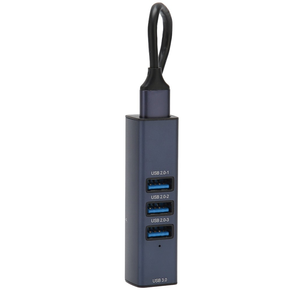 4-Port USB 3.0 Hub with 5Gbps Speed, Hot-Swappable & Storage Slot