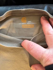 Carhartt tan 3xl work shirt w pocket  fantastic near mint studio wardrobe sale
