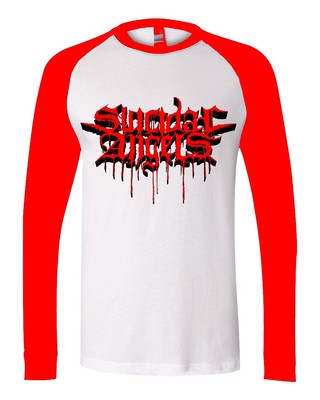 SUICIDAL ANGELS - Logo - Baseball Longarm Shirt Longsleeve - Größe Size M - NEU