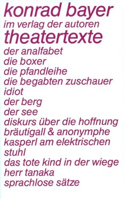 Konrad Bayer / Theatertexte