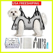 Dog Grooming Hammock for Dogs   Pet Restraint for Nail Trimming with Pet Nail...