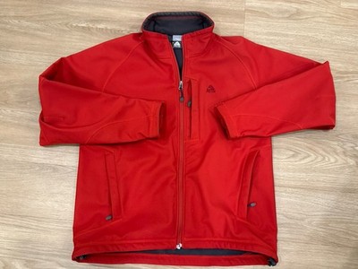 2000s Y2K Nike ACG Fit Therma Full Zip Fleece Lined Jacket Red Outdoor Size L