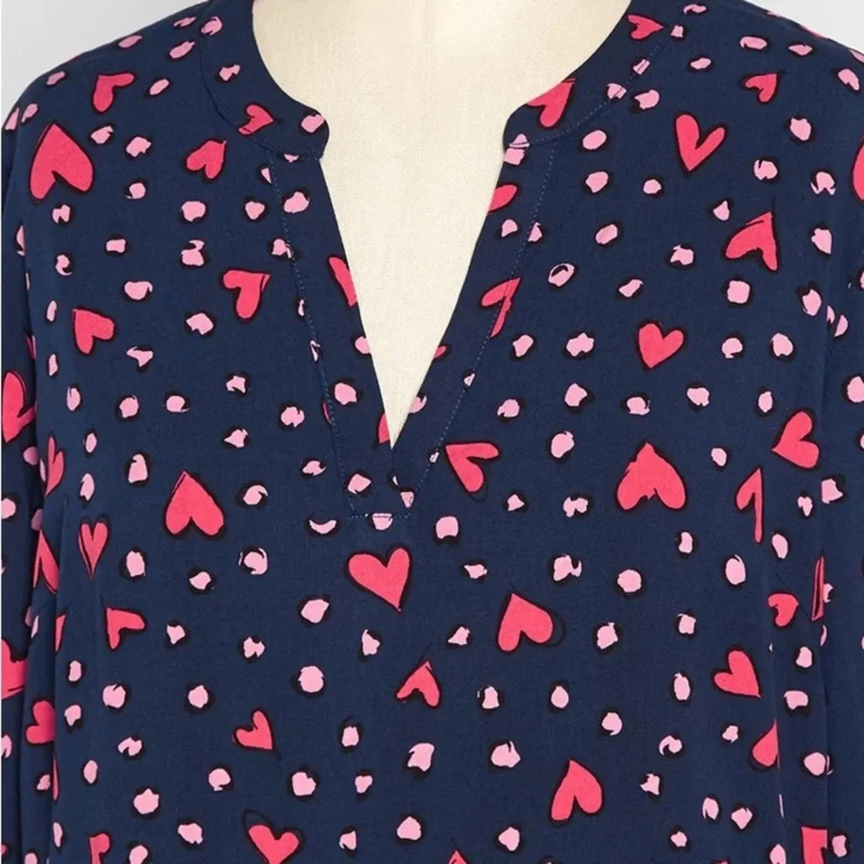 Vestido ModCloth Sugarhill Just A Little Love Spell midi CORAZÓN 💜 estampado # 213 Foto 3 de 4