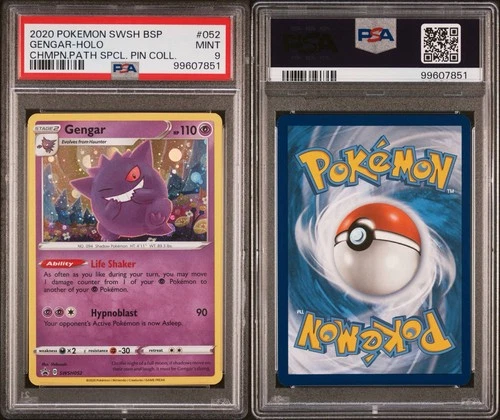Pokémon Gengar SWSH052 Sword Shield Black Star Promo Holo Card 2020 PSA 9 👻
