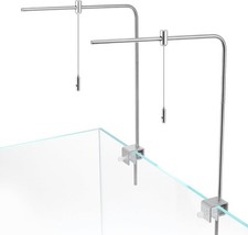 Metal Brackets Aquarium Light Stand Set, Adjustable Plant Light Rack Fish Tank 