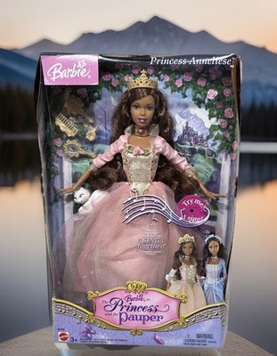 Barbie Princess And The Pauper Anneliese African-American w Cat
