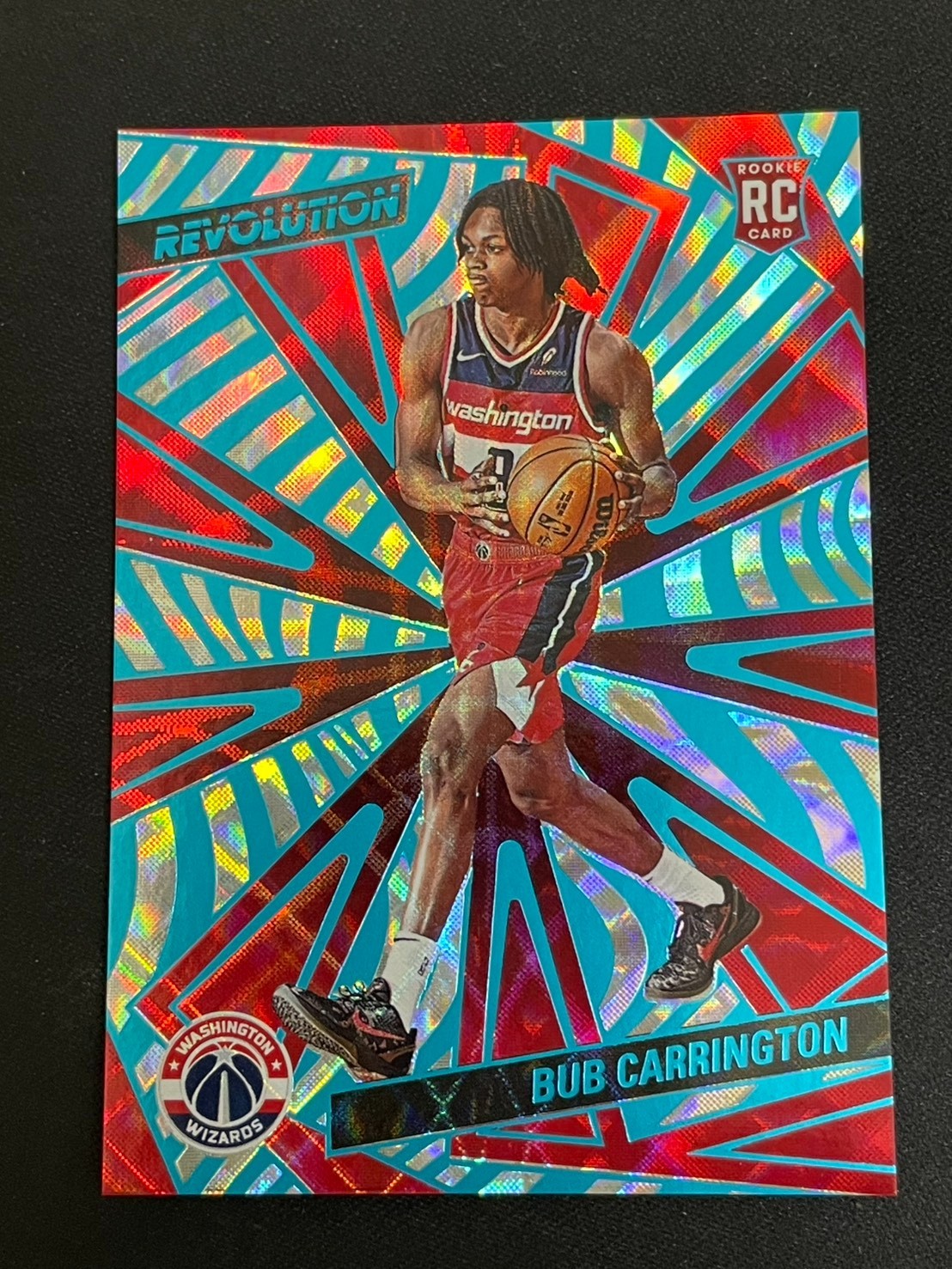 Bub Carrington 2024-25 Panini Revolution /60 RC Future Frame Rookie #121