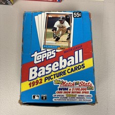 1992 TOPPS BASEBALL WAX BOX 30 Sealed Packs