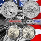 2026 P + D Emerging Liberty Dime "BU" 2-Coin Set in Capsules -IN HAND-