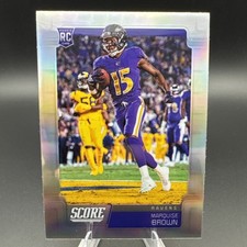 2019 Chronicles Score Update Rookies #449 Marquise Brown - Ravens Silver. 