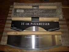 LOTTO 50 TAGLIAPIZZA Nuovo - Acciaio Inox/Legno - 35cm