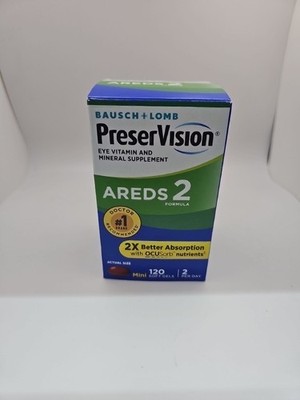PreserVision AREDS 2 Eye Vitamins, 120 Softgels (Minigels) Exp: 02/2027