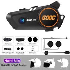 Bluetooth 5.3 Motorcycle Helmet Headset Wireless Hands-Free Waterproof IPX6 30H