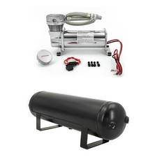 Air Suspension Compressor 4 Gallon Air Tank Kits With 14 Npt Holes For Horns