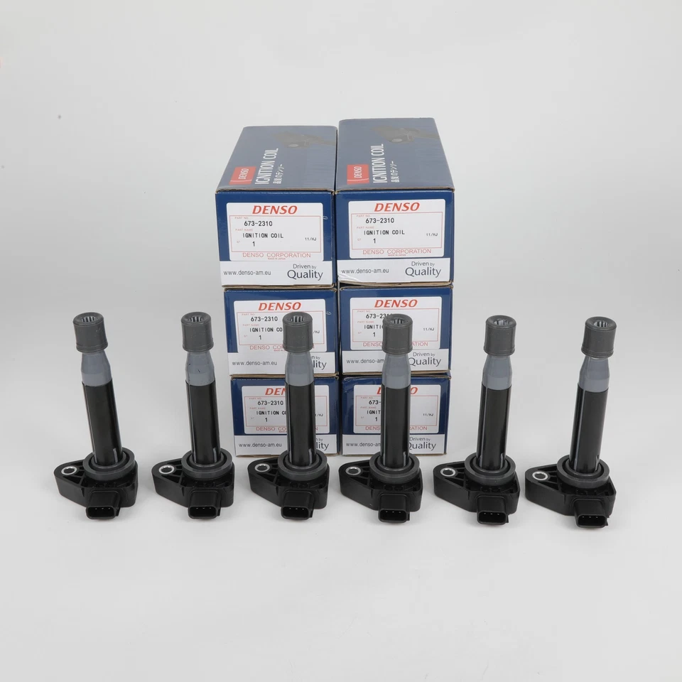 Set of 6 Denso 30520-P8E-A01 Ignition Coil For Honda Accord Odyssey Acura CL TL Foto 2 de 4