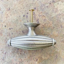 Top Knobs Tuscany T-Handle Oval Pull 2-7/8" MDC 3216 Vtg Pewter Antique Silver