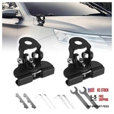 2PCS Car Hood Mount Light Brackets,3-Hole Hood Light Mount Provides 120