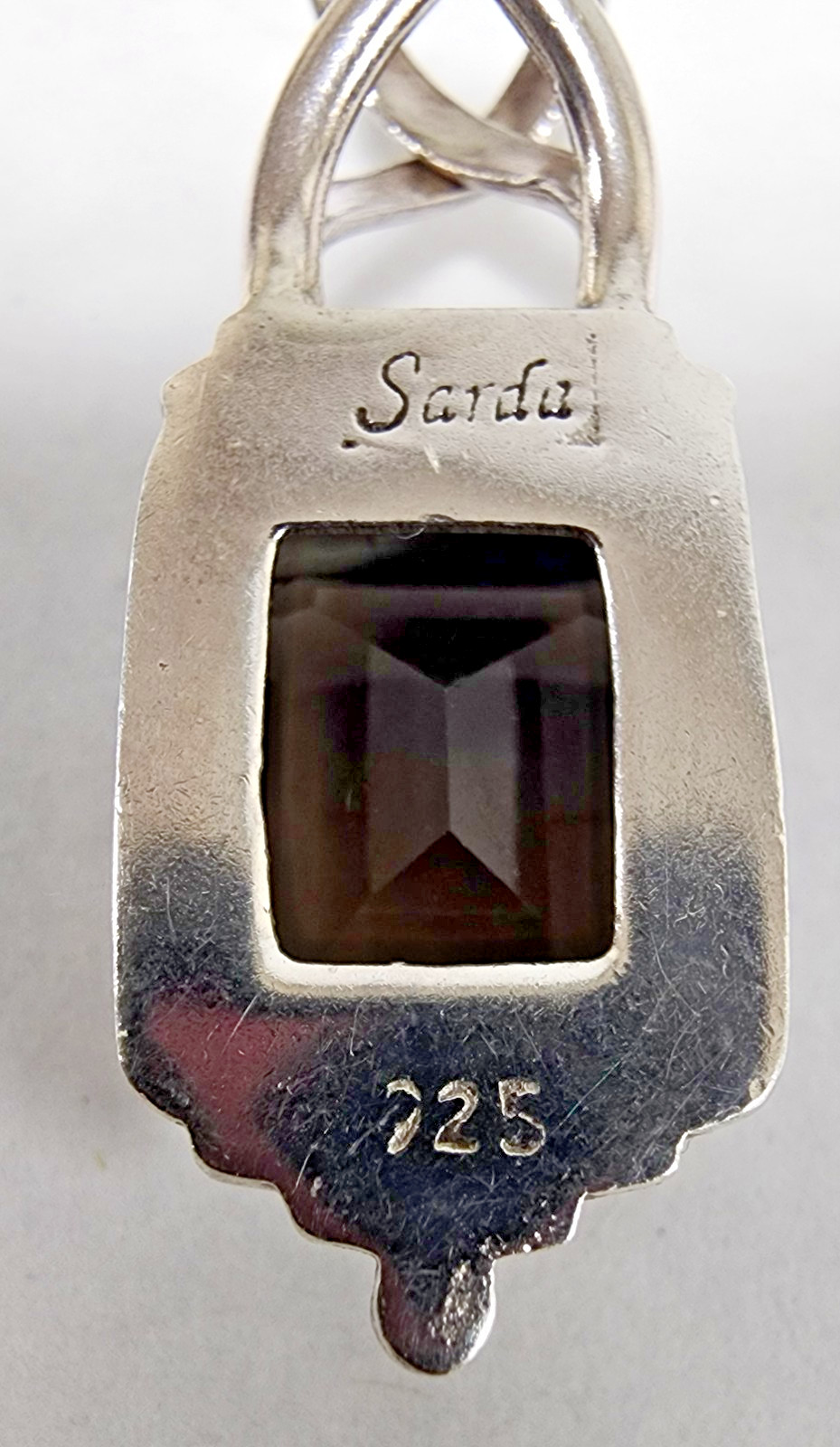 SARDA Sterling Silver 925 Rectangular Step-Cut Sm… - image 6