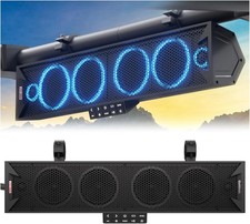GoHawk 25 Inch UTV Sound Bar, 6-Speaker Bluetooth ATV Sound Bar with RGB Lights