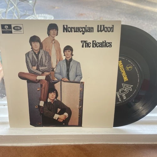 The Beatles  - Norwegian Wood -  Australian 4 Track Picture Sleeve PS 7" EP ex