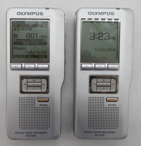 LOT OF 2 OLYMPUS Digital Voice Recorder DS-2400