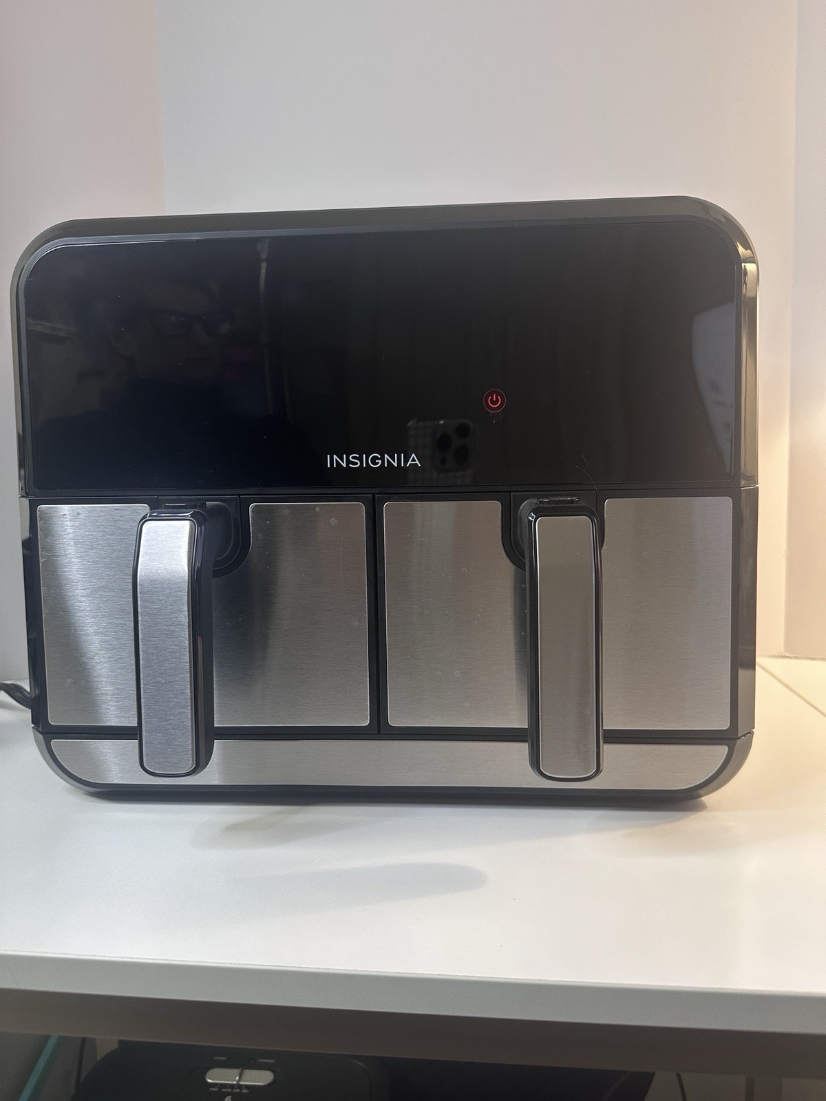 Insignia NS-AF8DBD2 8Qt Dual Basket Air Fryer, Black, Pre-ow