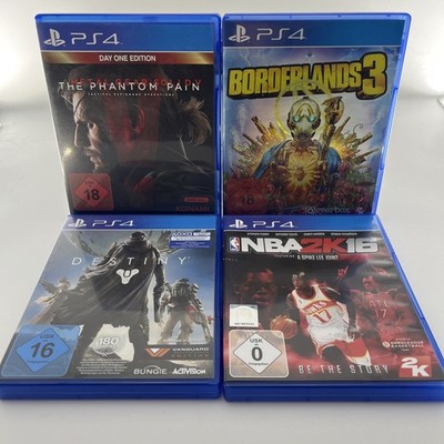 PS4 Spiele Bundle Metal Gear Solid V Borderlands 3 Destiny NBA 2K16 Action