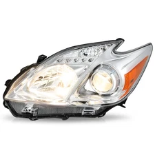 For 2012-2015 Toyota Prius Headlights Headlamps Halogen Lamps Left Driver Side
