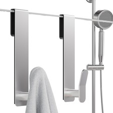 Shower Door Hooks, Extended Towel Hooks for Frameless Glass Shower Doors, Mod...