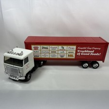 Vintage Ertl Pressed Steel Tractor Trailer - Campbell Soup Company - Made in USA
