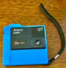 RARE VINTAGE -  BLUE  - Ansco Cadet Disc 100 Camera - Excellent Condition