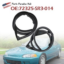 New Front Door Sub Seal Rubber Lh Rh Set For Honda 2dr 3dr Civic Eg6 Eg4 92-95 New Front Door Sub Seal Rubber Lh Rh Set For Honda 2dr 3dr Civic Eg6 Eg4 92-95