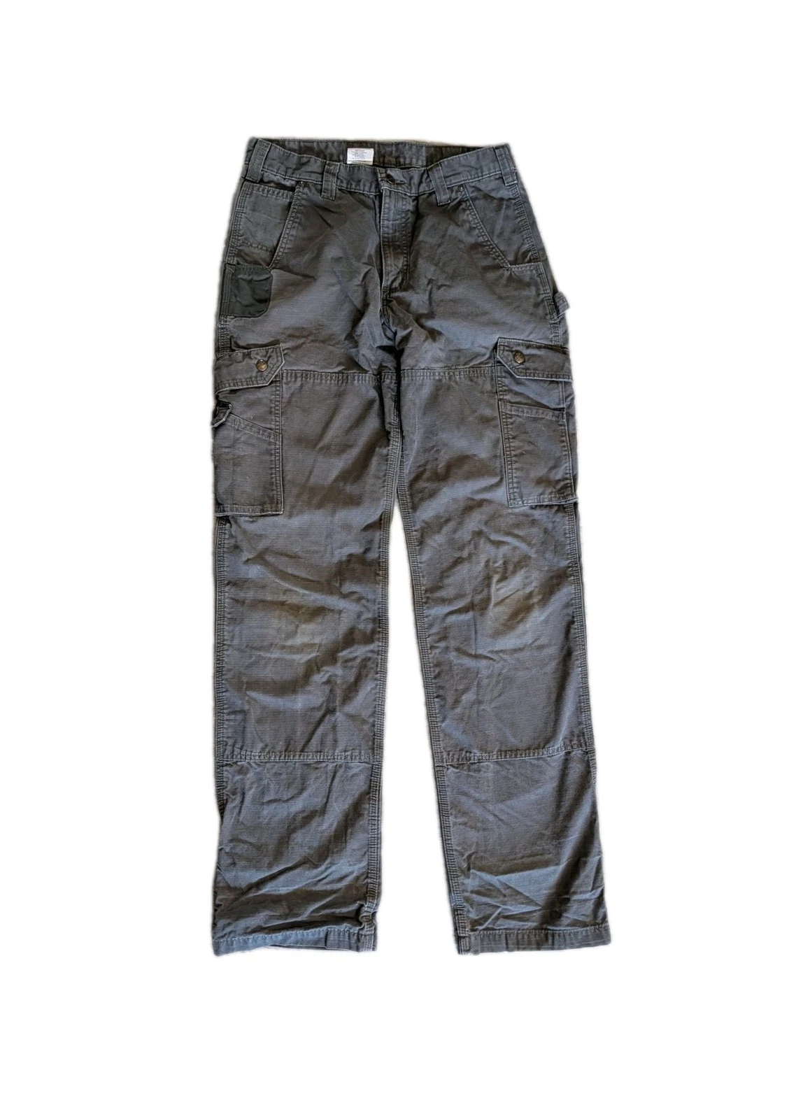 Carhartt Mens Ripstop Cargo Relaxed Canvas Pants Moss Green B342 Workwear 32x36