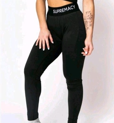 Supremacy Core Run Leggings Damen - Schwarz, Größe S (8UK)