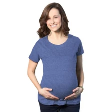 Comfortable Womens Maternity Shirts Blank Pregnancy Shirts Plain Fitted Tees