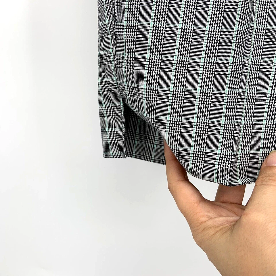 Cutter Buck Golf Shorts DryTech Mint Plaid Size 4 Quick Dry Walk Pickleball NWT - Image 3 of 4