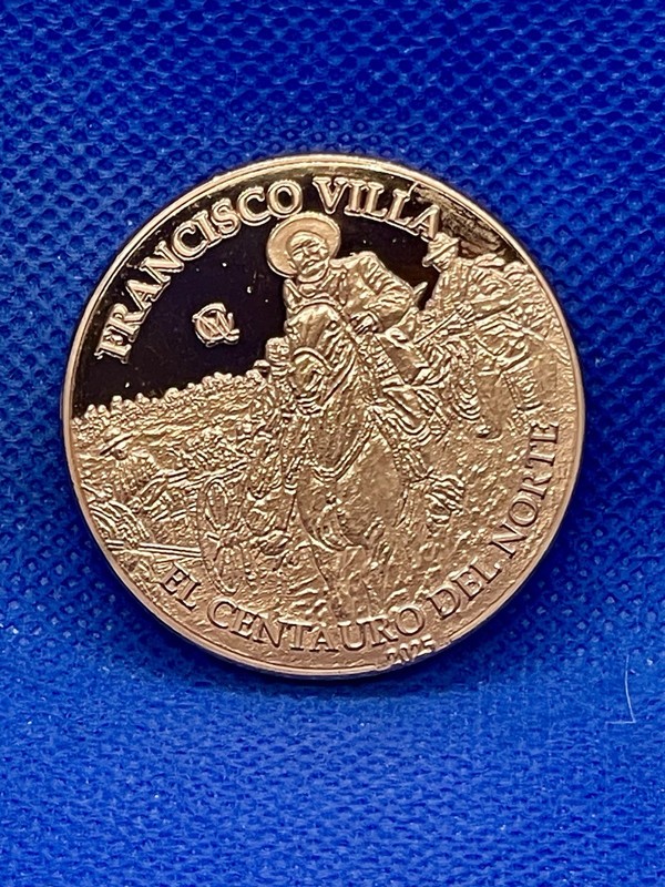 2025 Pancho Villa Medal “El Centauro Del Norte”  Copper Plated Clad